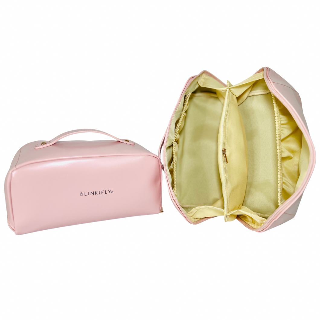 Blinkifly Blush Pink Makeup Bag